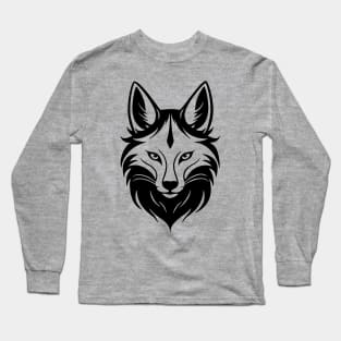 Majestic Fox Head Long Sleeve T-Shirt